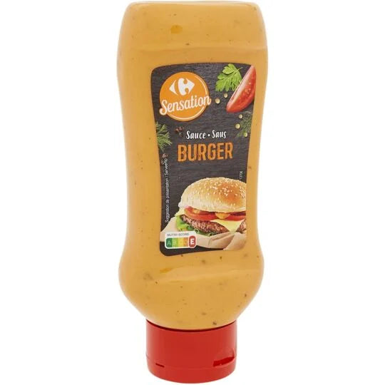 Sauce Burger CARREFOUR SENSATION le flacon de 510g DLC: FEV24