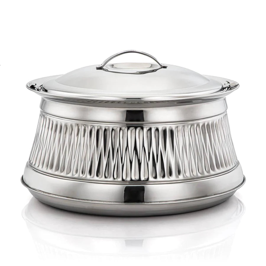 Almarjan 32 CM Haris Collection Stainless Steel Hot Pot Silver - H20P6