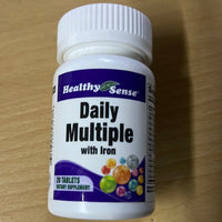 
              Vitamin Health Sense Daily Multi W/Iron 20 tablets DLC Aug-2025
            