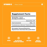 
              Health By Habit Vitamin C Supplement (60 Capsules) - High Strength, 1000mg, Support Antioxidant Levels and Immune Health, Non-GMO, Sugar Free
            