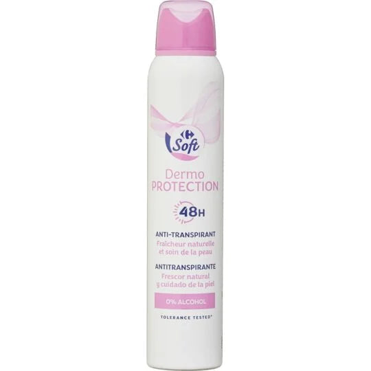 Déodorant Crème Anti Transpirant Hydratant Carrefour Soft 200mL