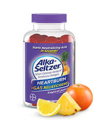 3-  Alka-Seltzer Heartburn/Gas Relief Chews, 180 Ttl Tropical Punch Chews MCI DLC : 09/2024