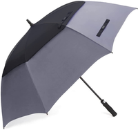 
              Grand parapluie de golf 62/68/72 pouces, extra large, double auvent ventilé, résistant au vent, imperméable, parapluie de golf ouvert automatique pour hommes et femmes et famille
            