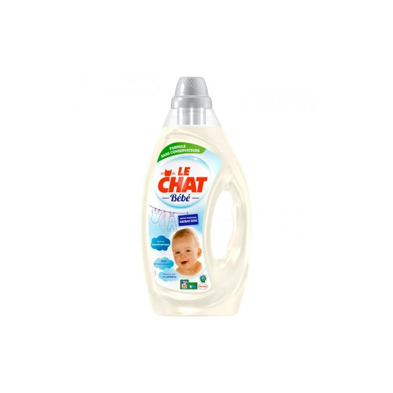 Le chat Lessive Liquude Bébé 1,60L