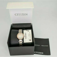 
              Citizen Eco-Drive Silhouette Crystal Two-Tone Stainless Steel Ladies Watch
            