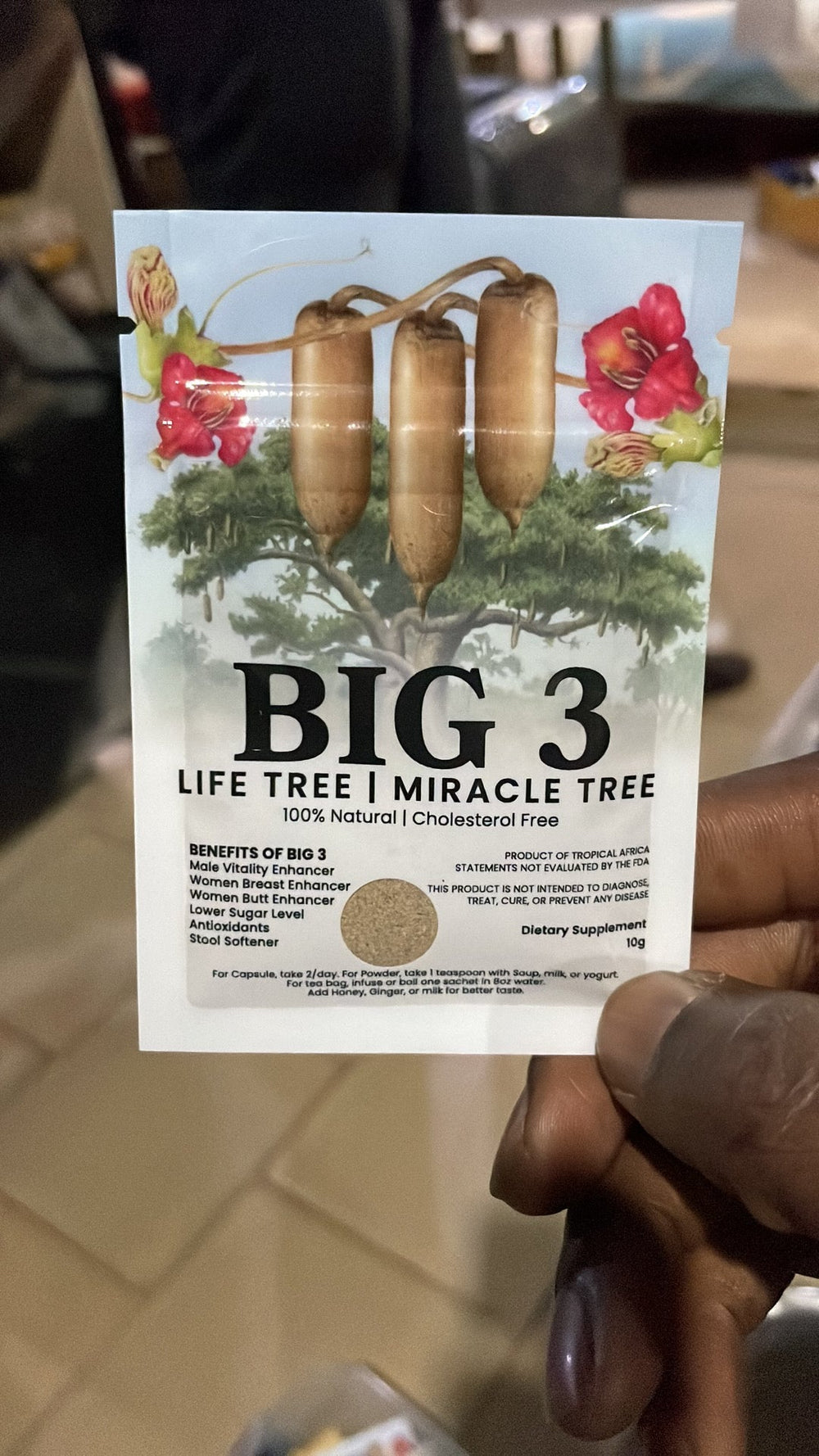 (Copie) (Copie) BIG 3 * Life Tree * Arbre miraculeux* 100% Natural Poudre 10g BRAZZA