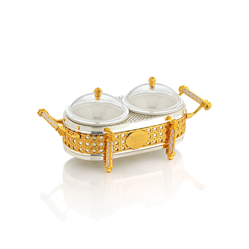 Almarjan 2 Part Al Waha Collection Candy Set Silver & Gold - CB02-159-CG GMT1710695