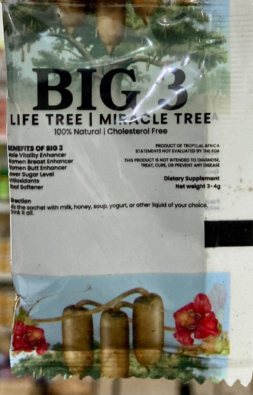 BIG 3 Poudre 2g Life Tree * Arbre miraculeux* 100% Natural Poudre 10g