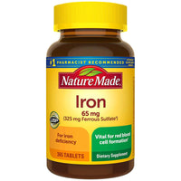 
              Nature Made Iron 65mg Tablets 30pcs DLC: 01/2028
            