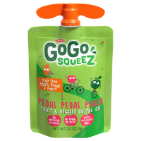 Gogo Squeez 100% Fruit & Veggies Pedal Pedal Peach 90g DLC: 09 NOV 2023