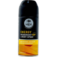 Déodorant Energy 48h CARREFOUR la bombe de 150mL DLC: 07-FEV26