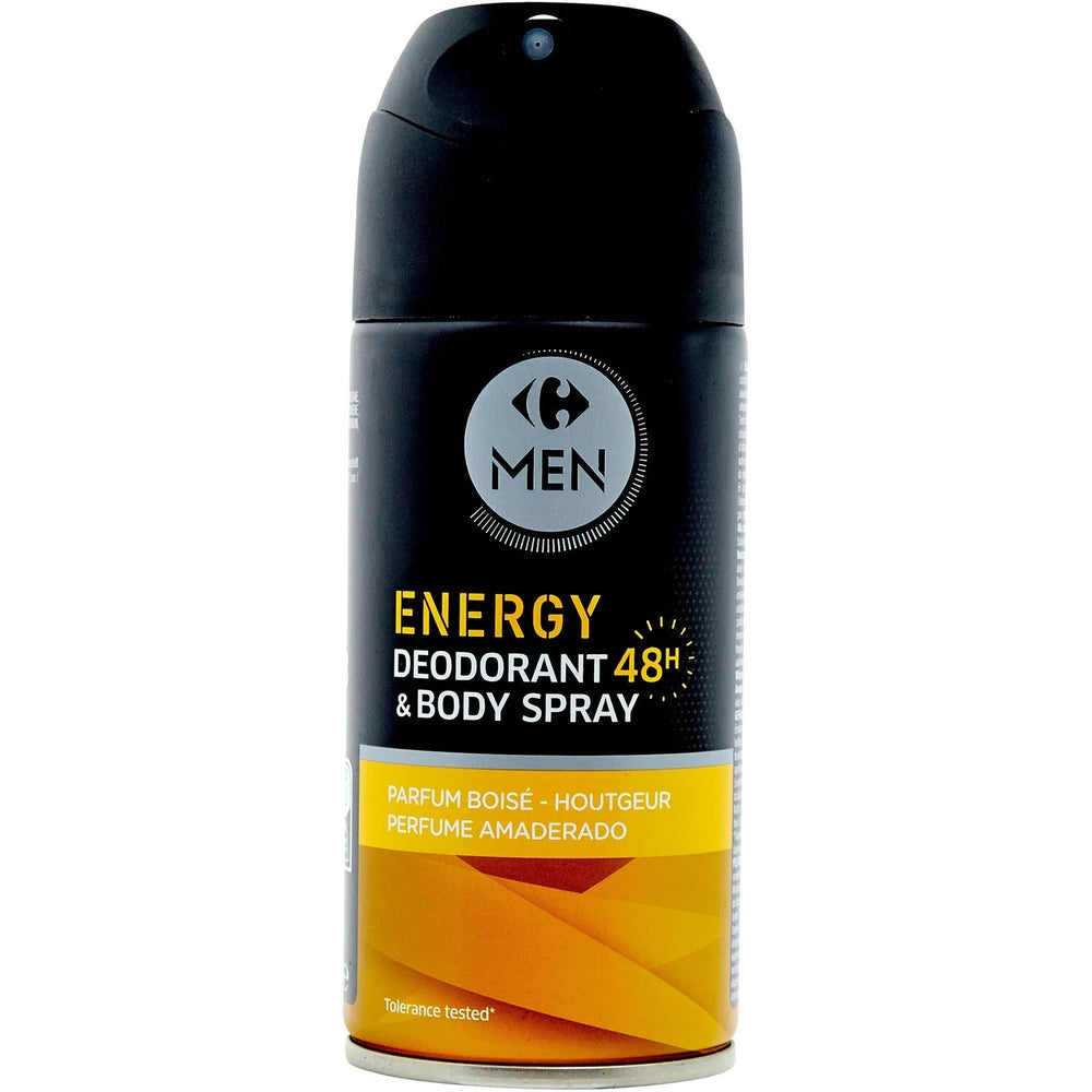 Déodorant Energy 48h CARREFOUR la bombe de 150mL DLC: 07-FEV26