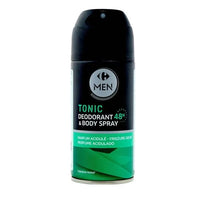 Déodorant Tonic 48h CARREFOUR la bombe de 150mL DLC: 09-FEV26