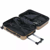 
              21" Travel Carry-on Luggage Trolley Wheeled Suitcase Hardside Luggage Set
            