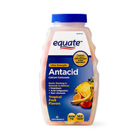 Antacid EQUATE tropical fruit 1000mg 160 tabletas masticables DLC: Sep24