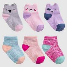 Cat & Jack Ankle Socks 5 pairs 2T-3T