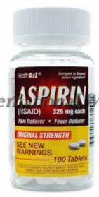 Aspirin 325mg A&Z 100 Tablets