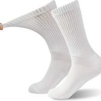Thread Linens Men Diabetic Non-Binding Loose Socks 100% Cotton