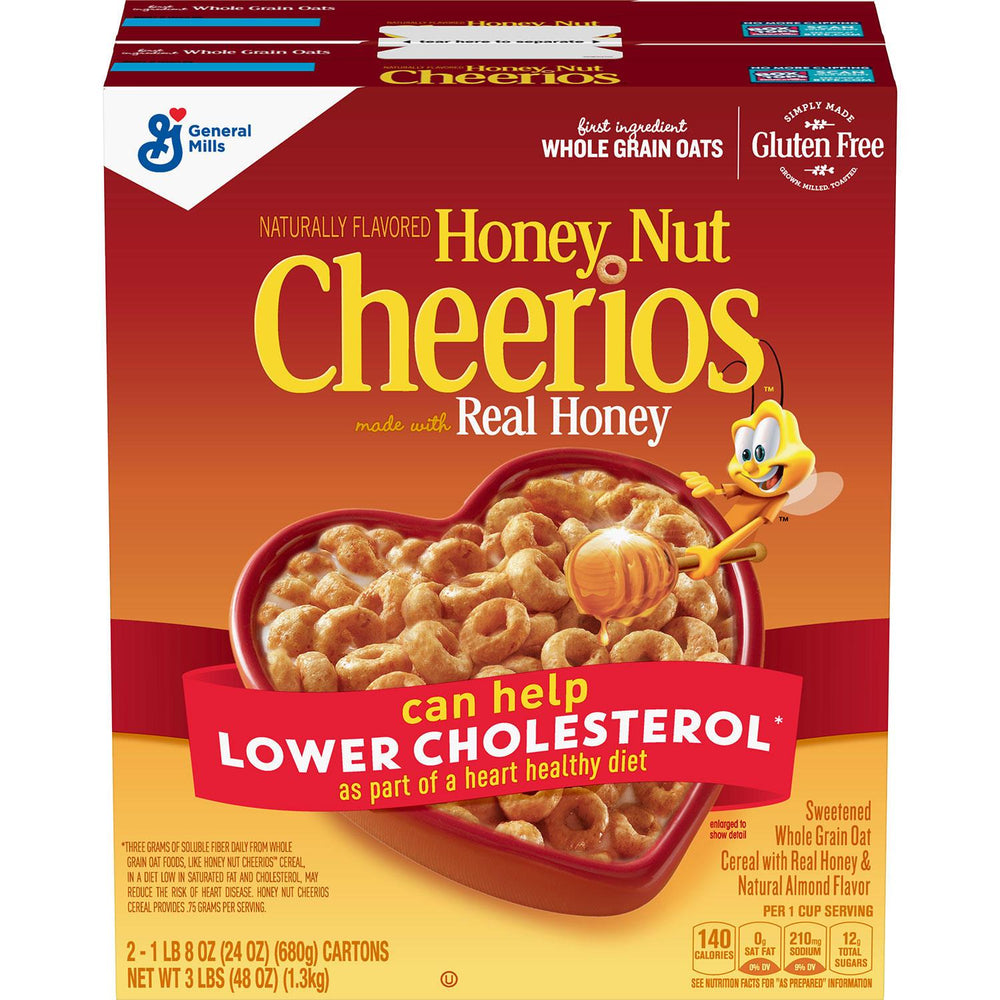 Céréales de petit-déjeuner sans gluten Cheerios au miel et aux noix 680g DLC: 06 Oct24