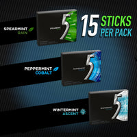 Wrigley's 5 Gum Mint Sugar-Free Chewing Gum Bulk Variety Pack 15 pc.