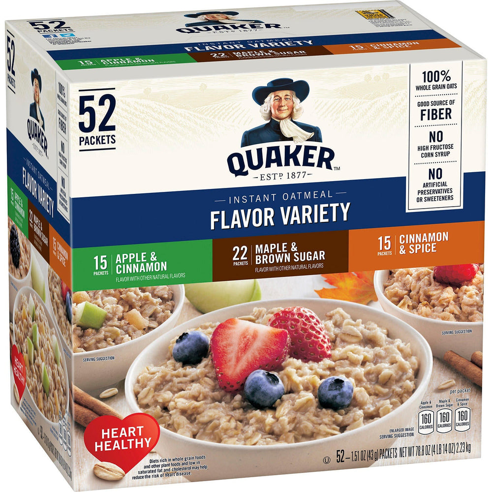 Quaker Instant Oatmeal Variety Pack 1 ct. 02-DEC20