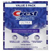 Crest 3D White Ultra Whitening Vivid Mint 5.2 oz./ 147g