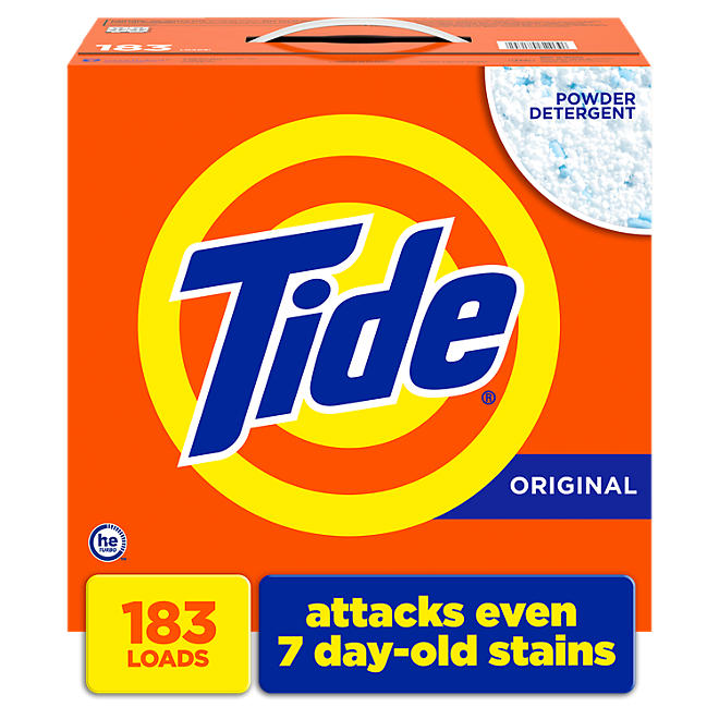 Détergent à lessive en poudre Tide HE Ultra, original (232 onces, 183 charges)