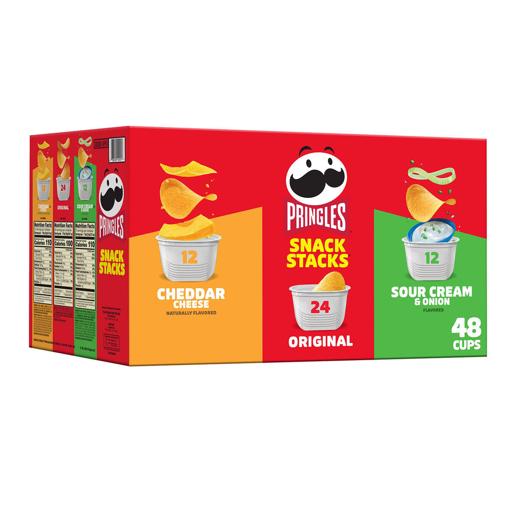Pringles Potato Crisps Chips, Variety Pack, Snacks Stacks (21g) DLC:36-JAN-23