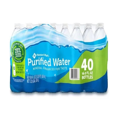 Member's Mark Purified Water 500ml., 1pk