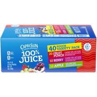 Capri Sun 100% Juice Variety Pack 6oz/177mL DLC 17 AVRIL 2021