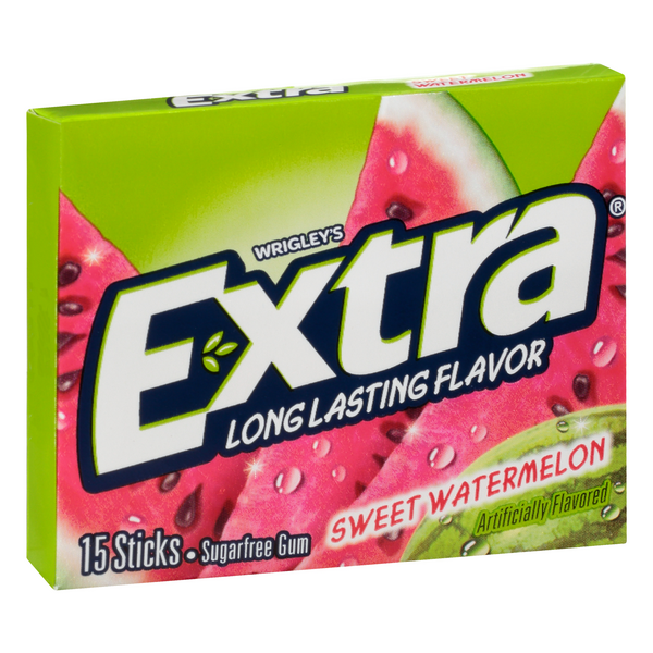 wrigley's extra long lasting flavor sweet watermelon DLC:24-SEP22
