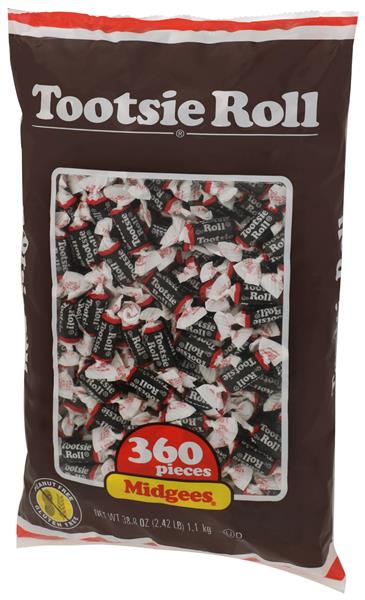 TOOTSIE ROLL MIDGEES 360 CT