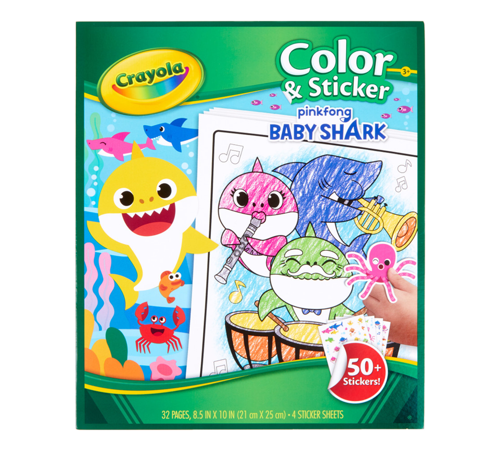 Crayola Baby Shark Color & Sticker Book