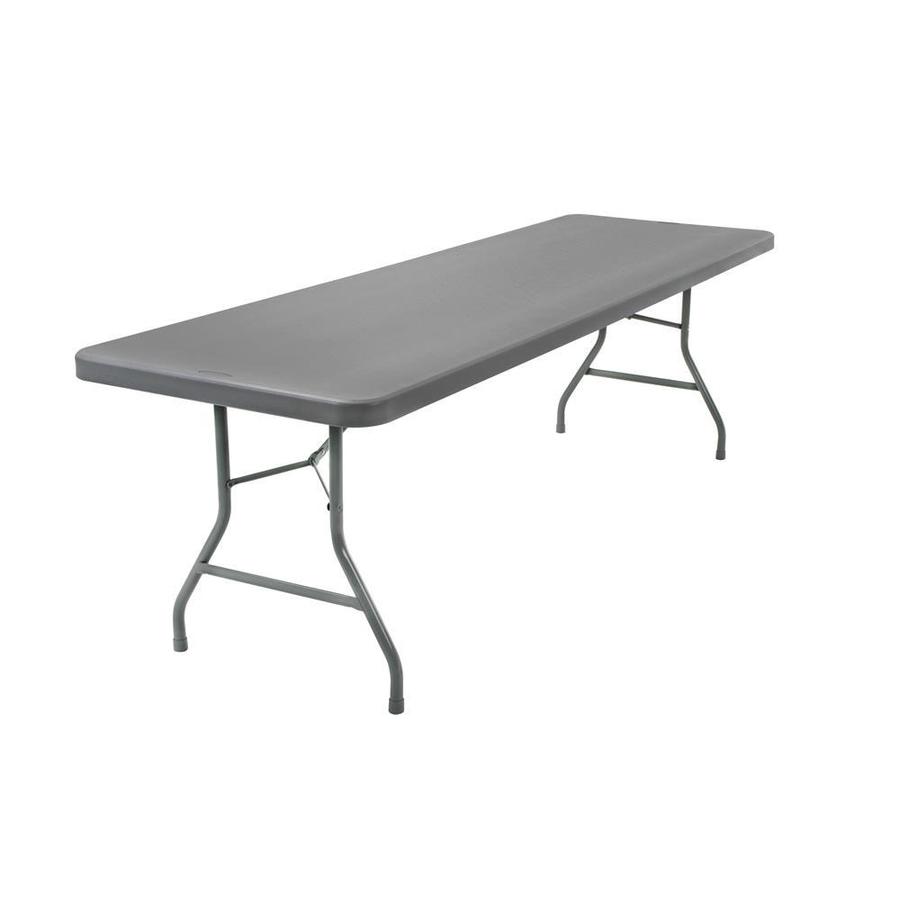 Cosco 96-in x 30-in Rectangle Resin Gray Folding Table