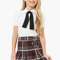 Toast Girls School Uniform Adjustable Waist Plaid Scooter Skirt