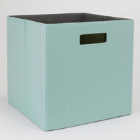 13" Fabric Cube Storage Bin Dark Teal - Threshold™