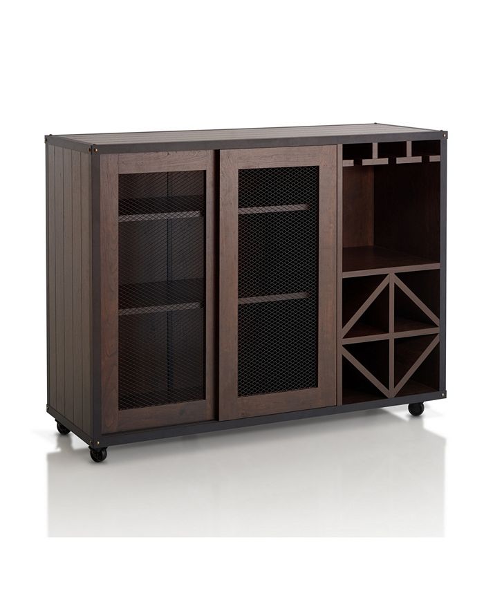 Alan Transitional Wine Rack Buffet