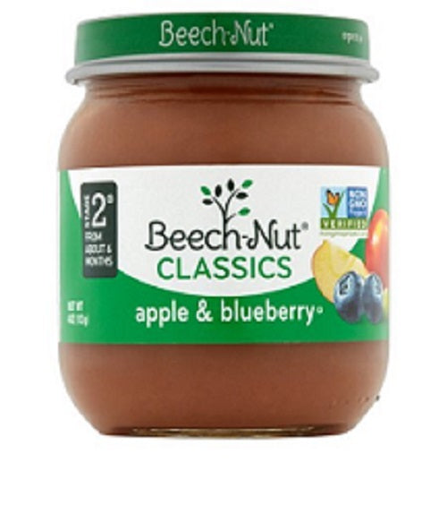 Beechnut Apple/Bluberry 10/4 Oz 4Oz