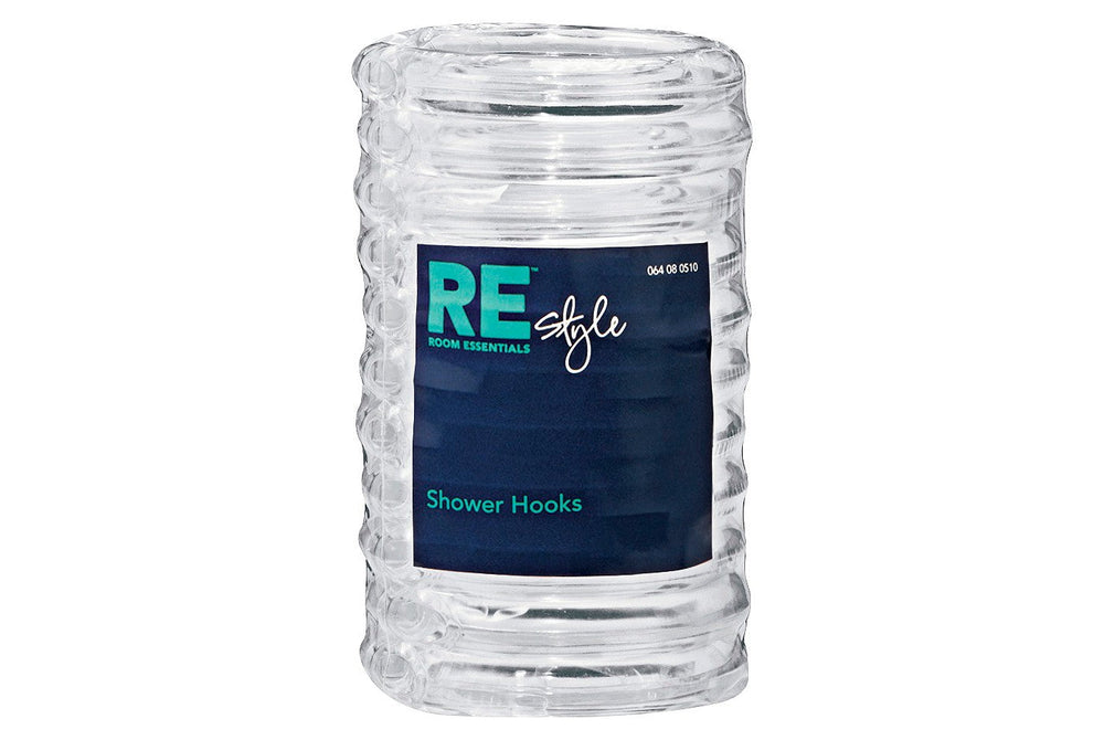 Plastic Shower Hooks Clear - Room Essentials