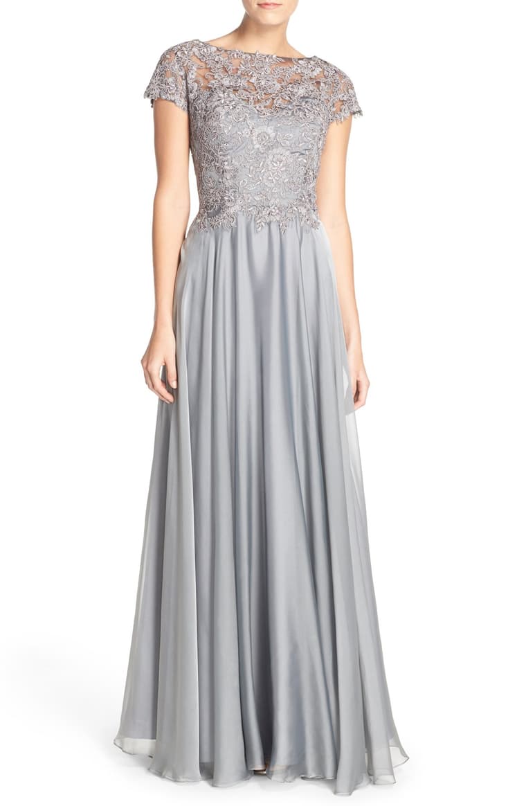 Nordstrom Embellished Lace & Satin Ballgown - 26 / M