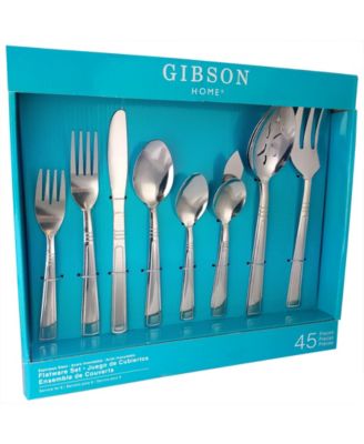 Gibson Home Astonshire 45 Piece Flatware S Silver-Tone NO SIZE