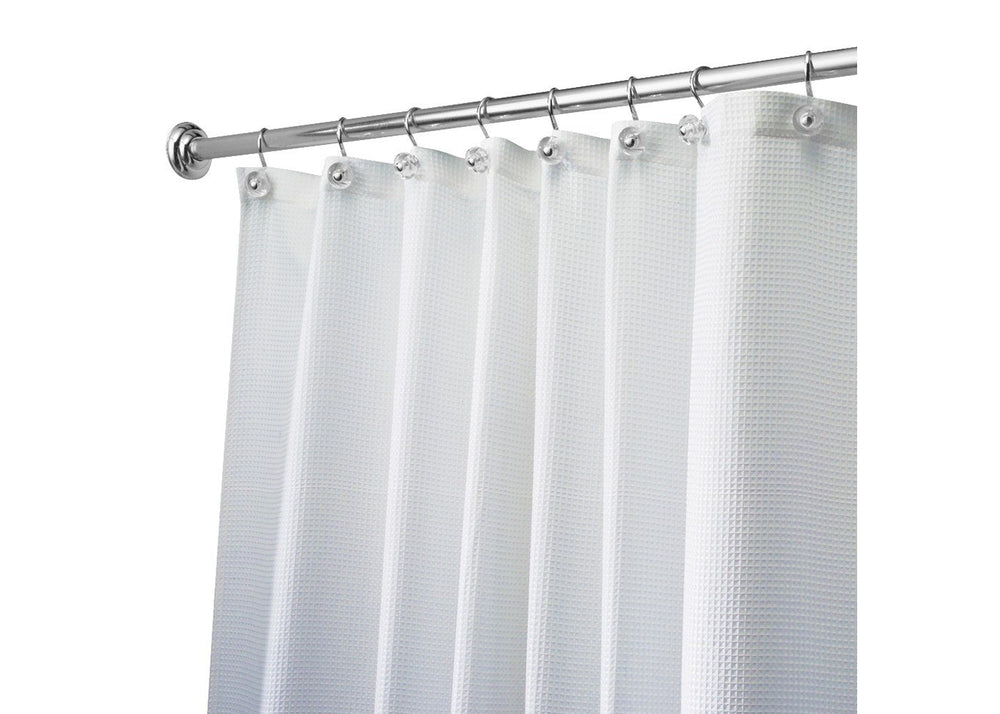 Carlton Woven Shower Curtain - White