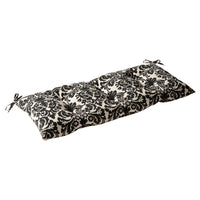 Outdoor Tufted Bench/Loveseat/Swing Cushion - Blac