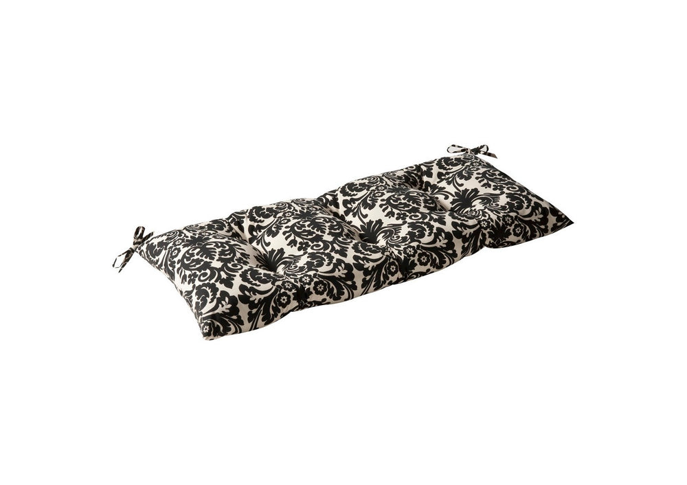 Outdoor Tufted Bench/Loveseat/Swing Cushion - Blac