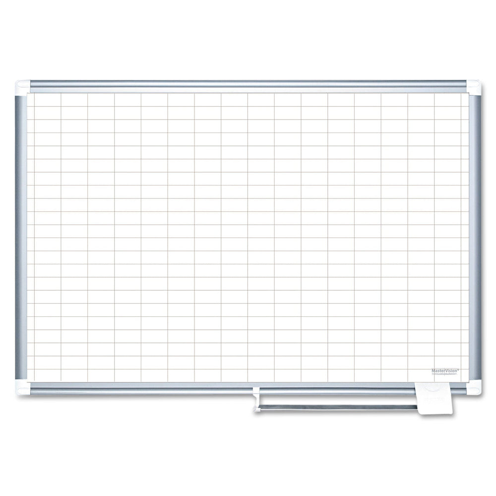 Board Plnr 72X48 Grid Wh