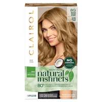 Clairol Natural Instincts Non-Permanent Hair Color - 8G Medium Golden Blonde, Sunflower - 1 Kit