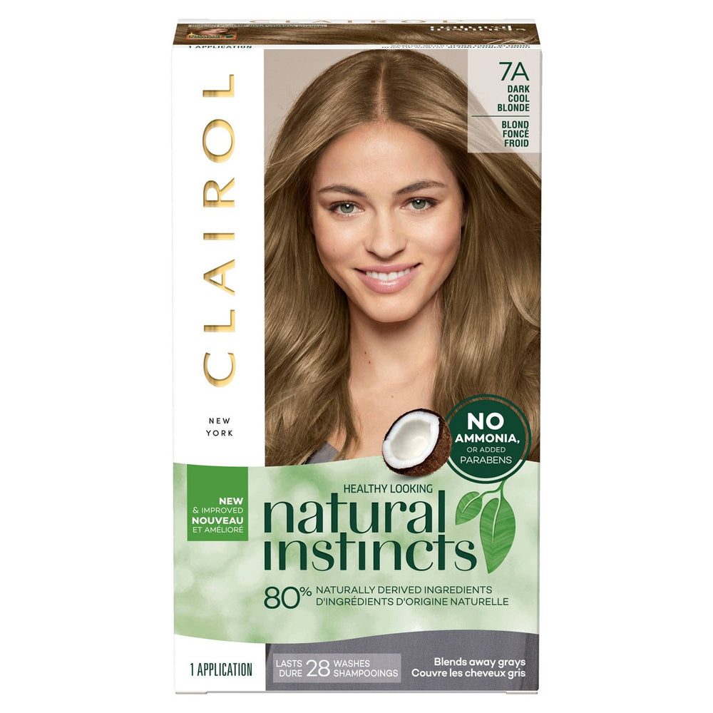 Clairol Natural Instincts Non-Permanent Hair Color - 7A Dark Cool Blonde, Sandlewood - 1 Kit