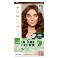 Natural Instincts Clairol Non-Permanent Hair Color - 6BZ Light Caramel Brown, Autumn Bronze - 1 Kit