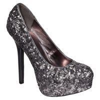 Womens Xhilaration® Sydney Sequin Pump - Pewt