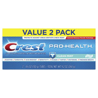 Crest Pro-Health Smooth Formula Toothpaste Clean Mint Paste - 4.6oz/2pk